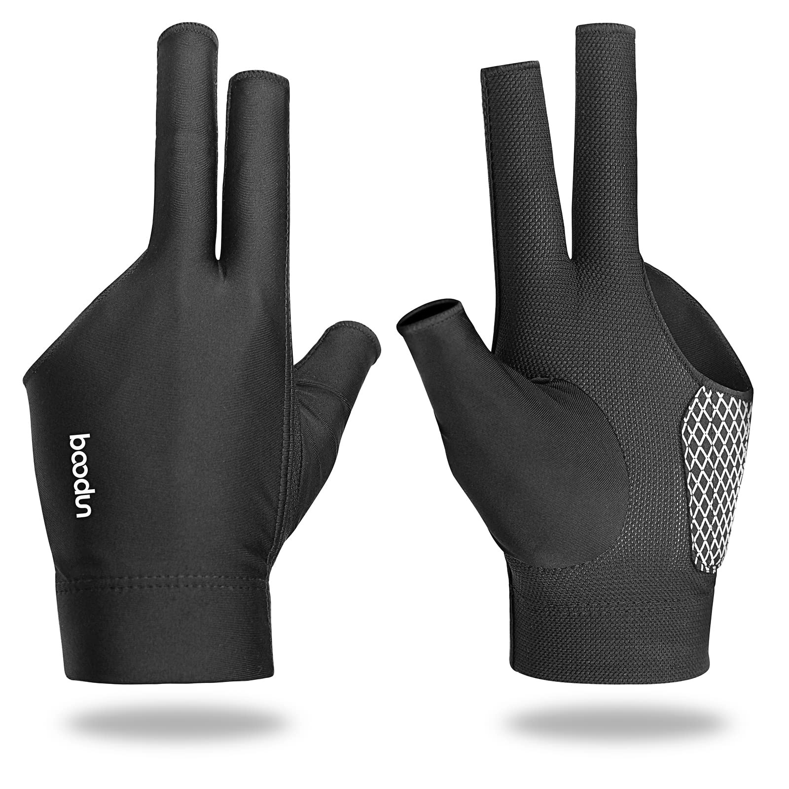 3 Finger Pool Glove for Left Hand, Durable Snooker Cue Accessory, Unisex Sizes