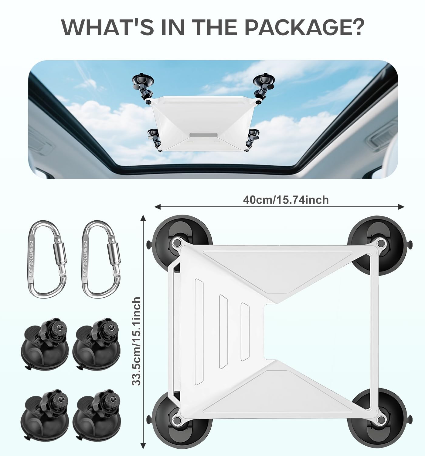 Morlivan Suction Cup Mount for Car Compatible with Starlink Mini, Protective ...
