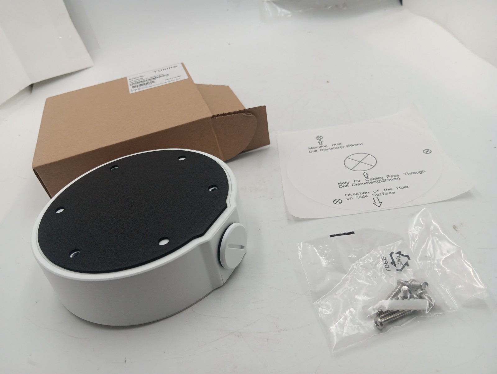 Turing TP-MDJB Varifocal  White Dome Junction  Box Only