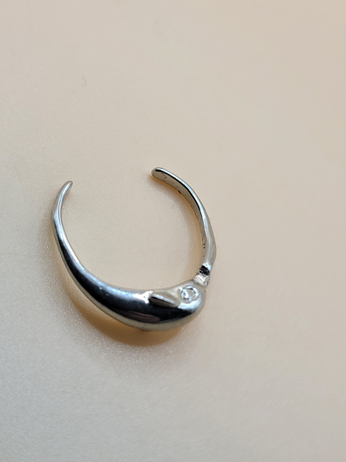 STERLING SILVER DOLPHIN TOE RING Marked 925 Sea Ocean Signed