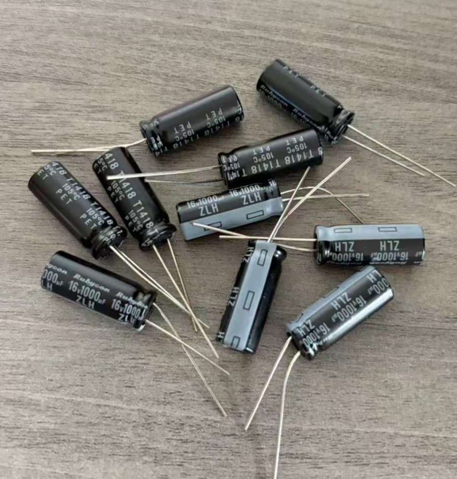 10pcs Rubycon 1000uf 16v Radial Electrolytic Capacitors Low ESR