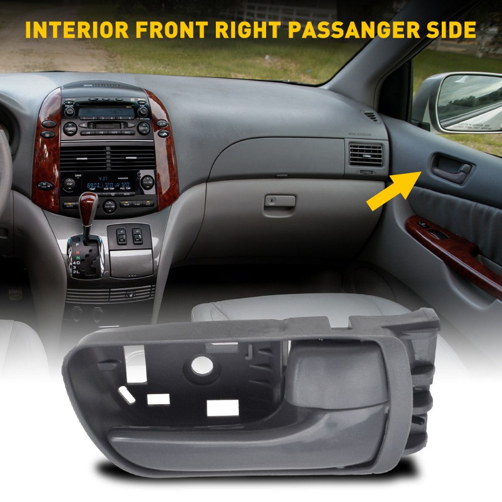 For 2004-2010 Toyota Sienna Inner Interior Door Pull Handle Front Passenger Side