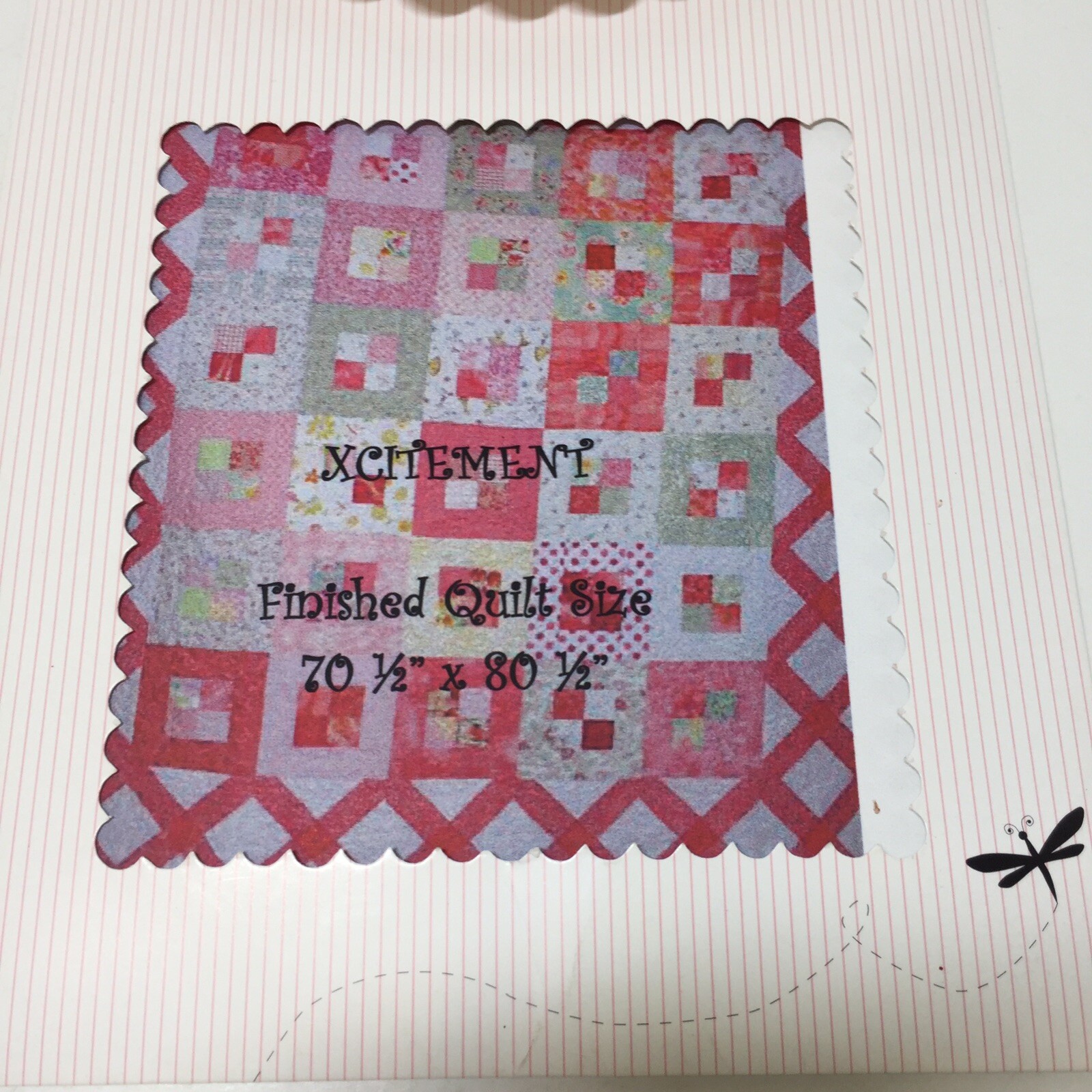 Xcitement Quilt Pattern 70.5" x 80.5" Ta Dah