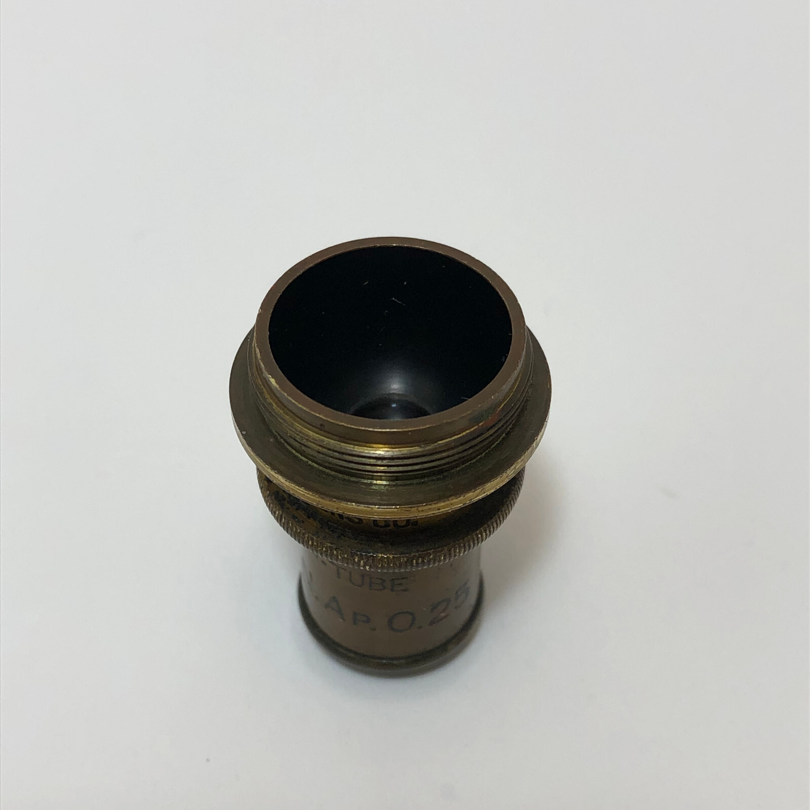 VINTAGE SPENCER BRASS OBJECTIVE LENS MICROSCOPE