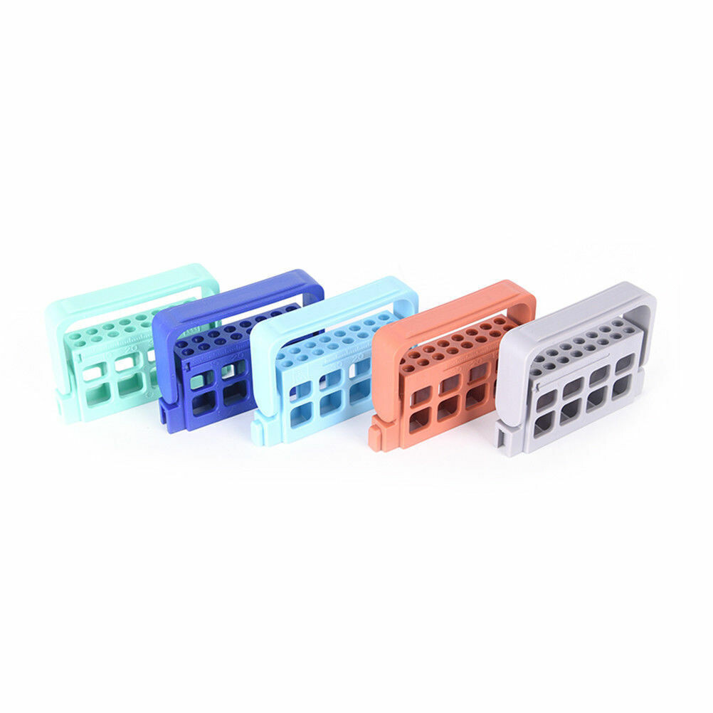 10 Pcs Dental Endo Maintenance Root Canal Holder Files Drills Stand 16 Holes