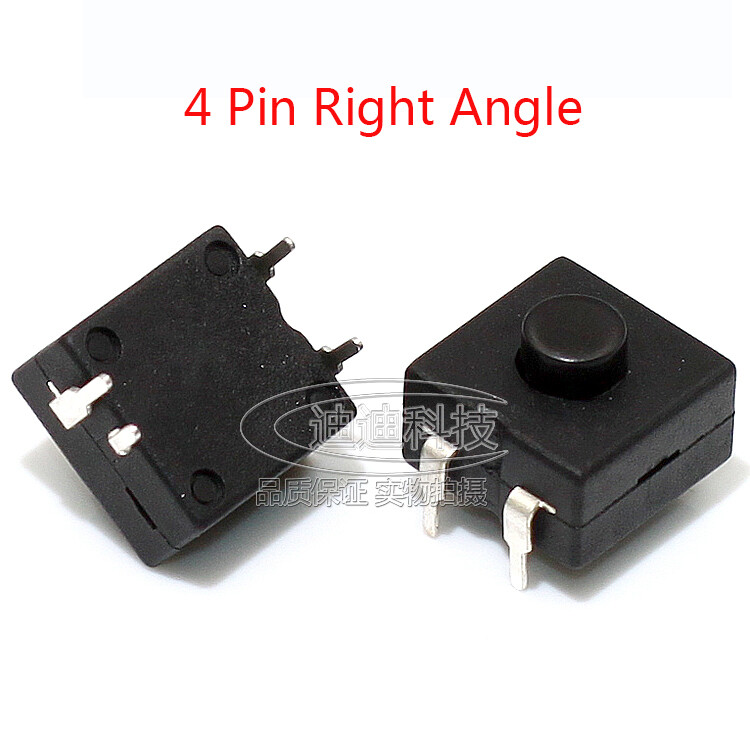 DC 30V 1A Double Row Latching On Off Mini Flashlight Torch Push Button Switch