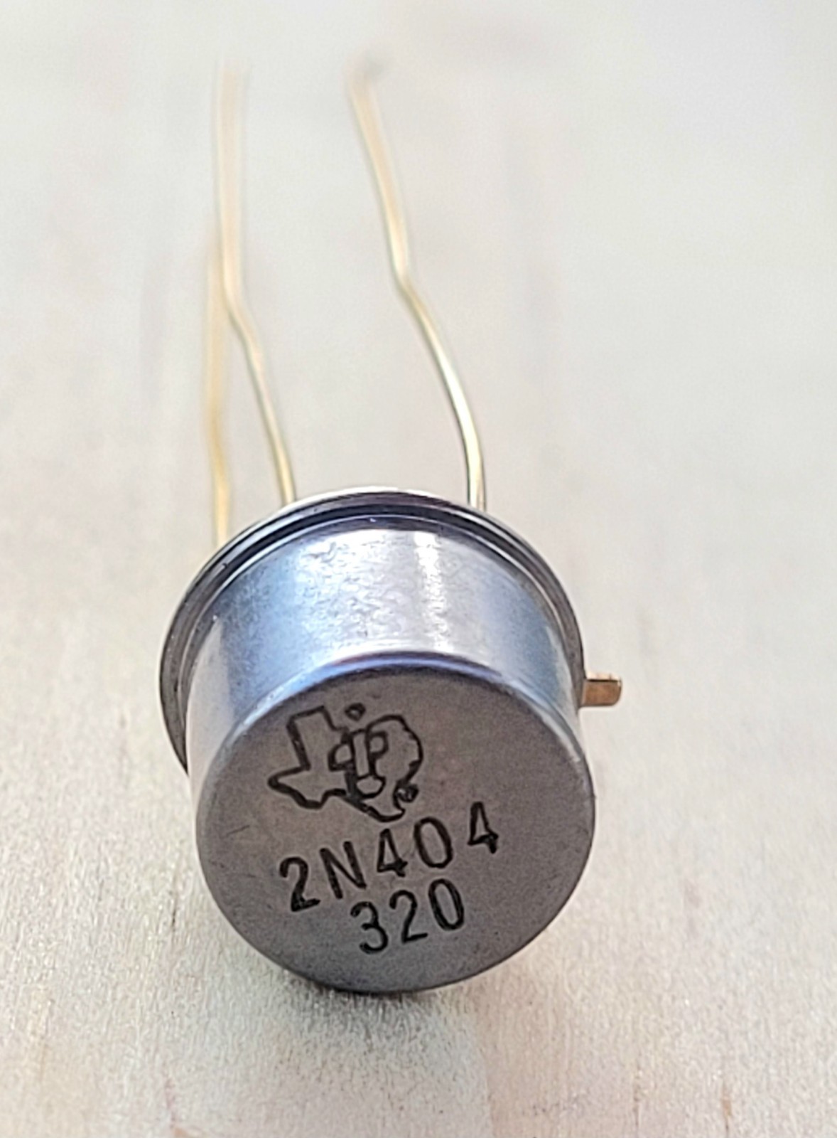 Texas Instruments 2N404 Germanium Transistor Gold Legs