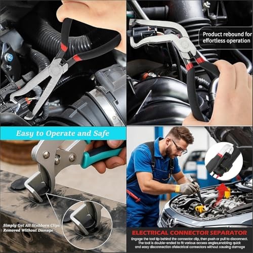 Car Clip Pliers/Disassembly Tools,Efficient Multi-Functional Automotive Black