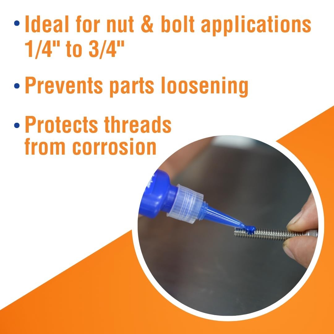 Permatex 24200 Blue Threadlocker Medium Strength Removable 6ml
