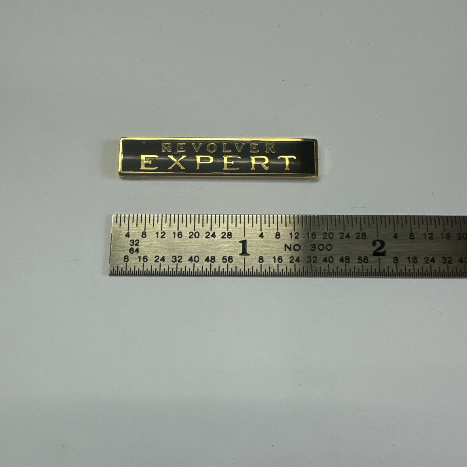 REVOLVER EXPERT Pin - Pin & Clutch - NEW - Black Enamel With Gold Made In USA
