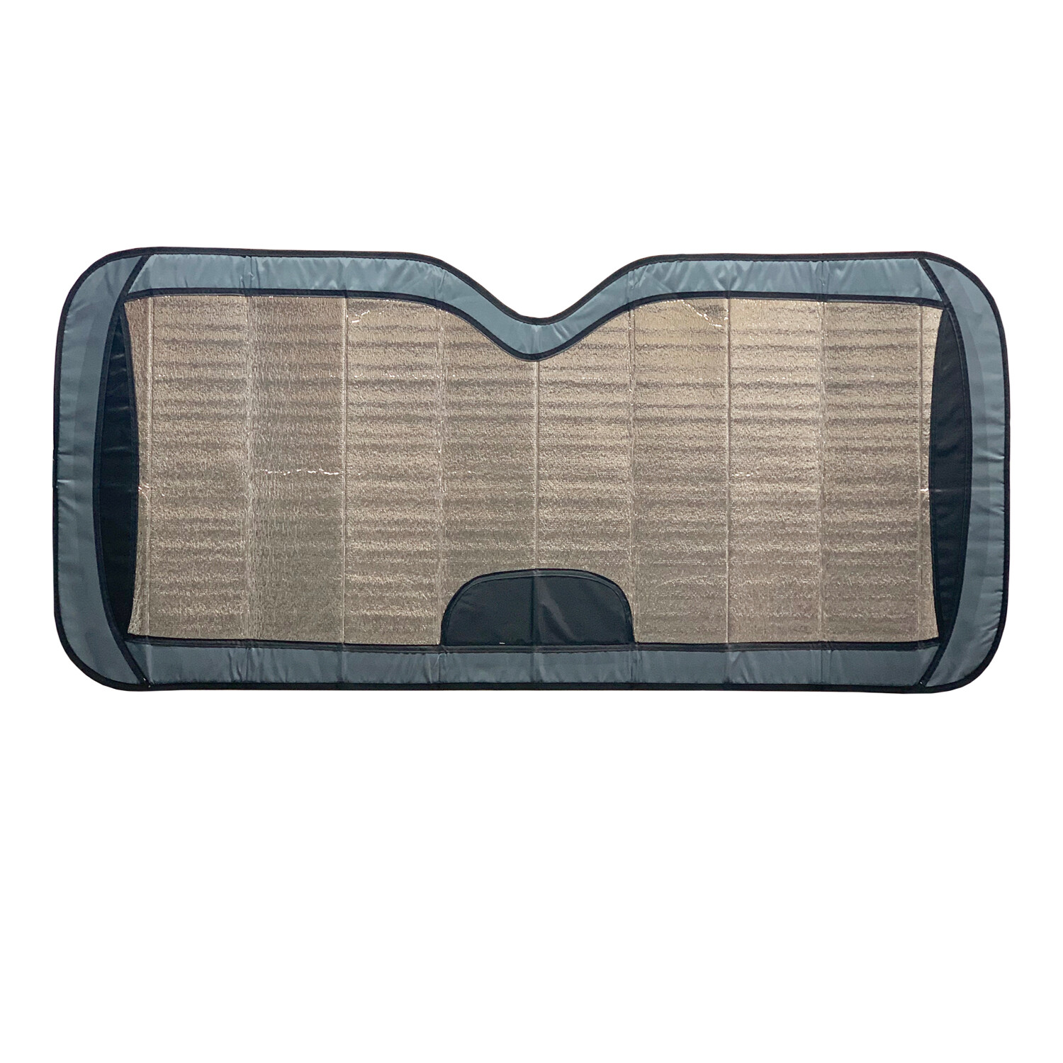 New Silver Windshield w/ Fabric Outline Sun Shade Standard 57 x 22.5 in.