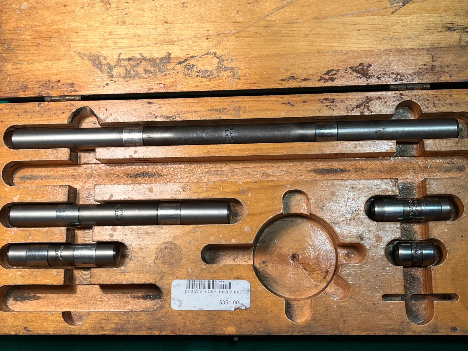 PRATT & WHITNEY USA Precision End Measures & Inside Micrometer Set in Case