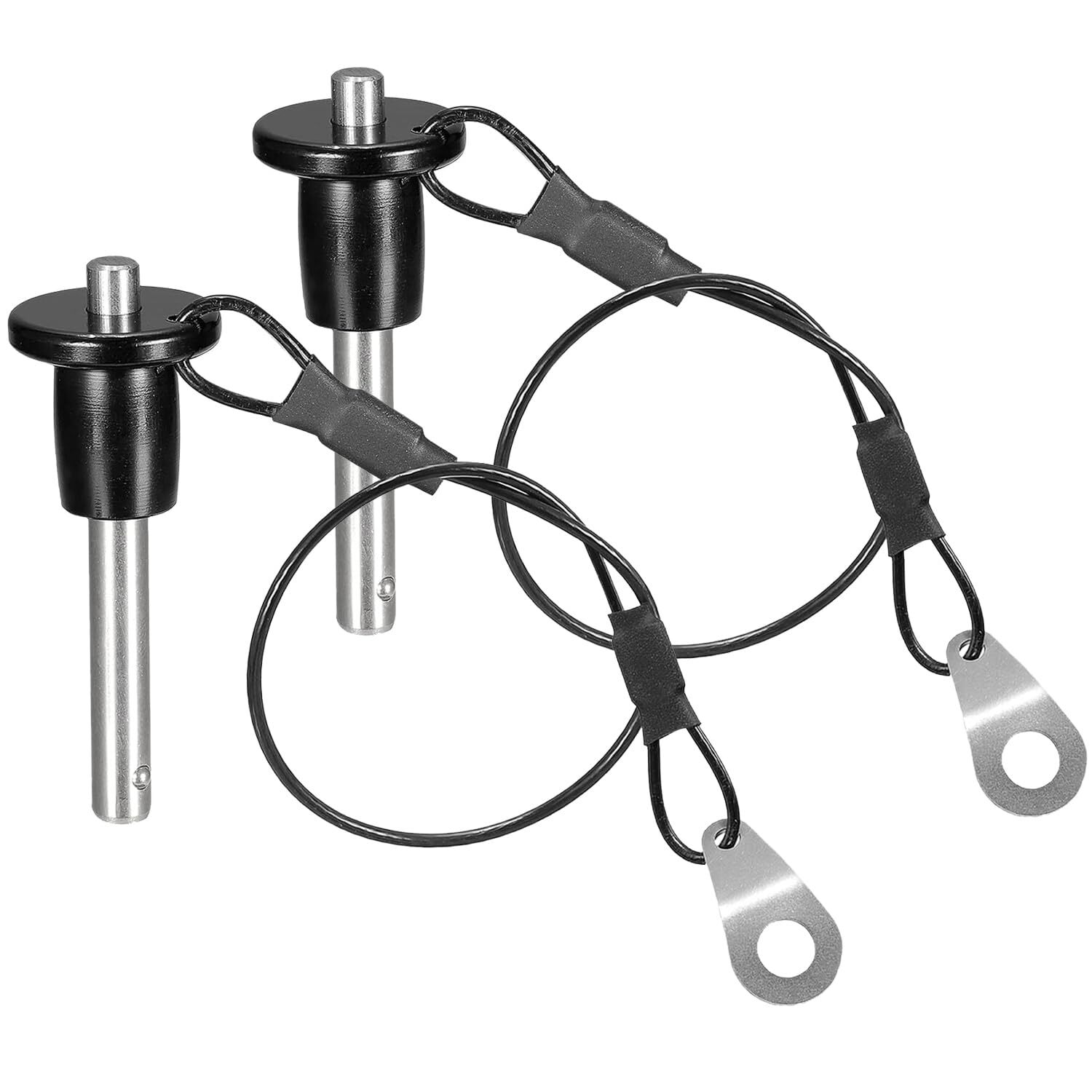 2Pcs 304 Stainless Steel Ball Locking Pins Push-Button Locking Quick Release ...