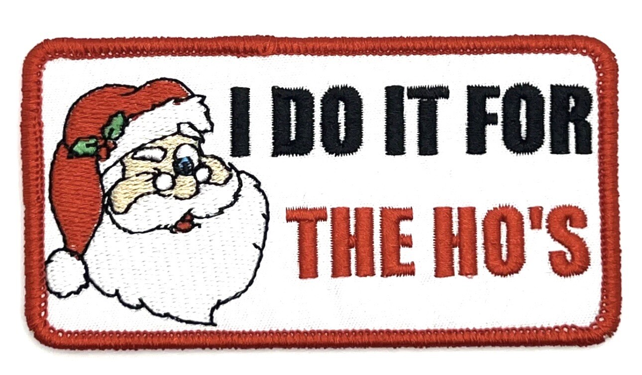 I Do It For The Ho’s Santa Clause Christmas Funny Vintage Style Patch Cap Hat