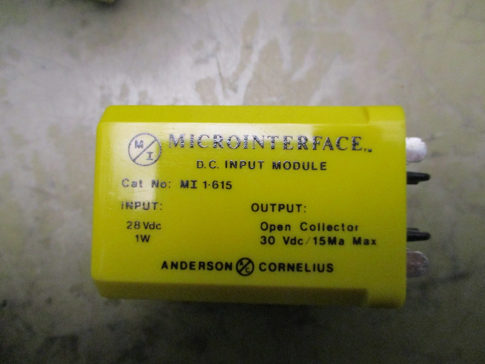 Anderson Cornelius Microinterface MI-1-615 28V Input Module [3*J-20.5]