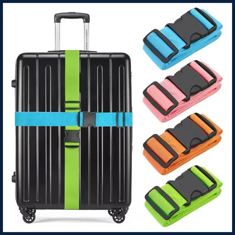 Straight Shaped Luggage Straps for Suitcase, Polyester Luggage Belt with