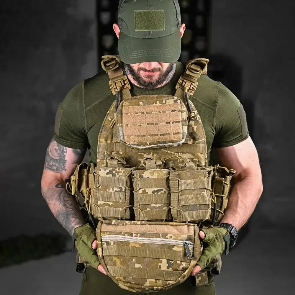 Plate carrier with pouches + Unloading belt pixel 💛💙
