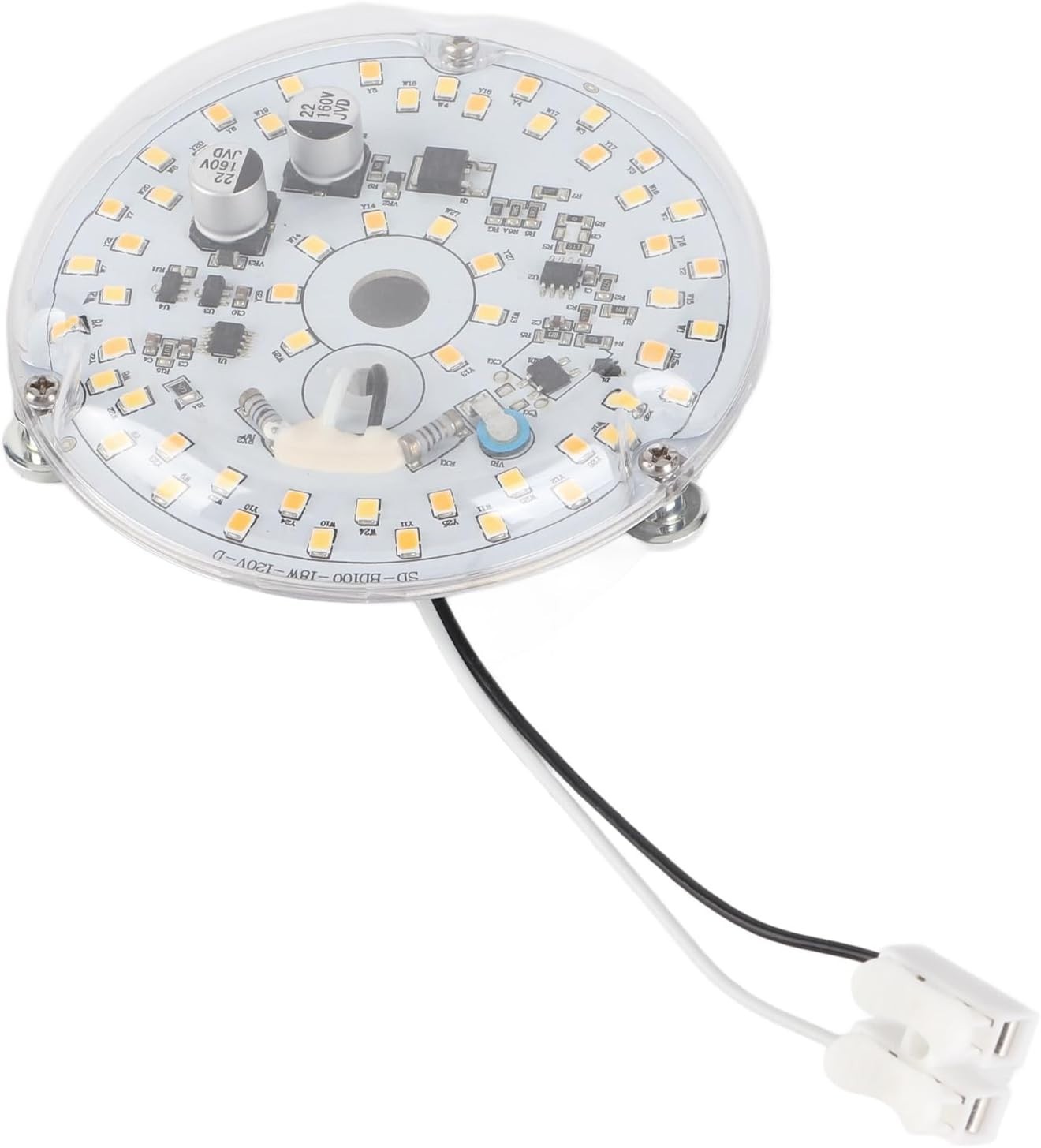 Fafeicy Adjustable 3.93 Inch LED Ceiling Fan Light, AC 120V 18W