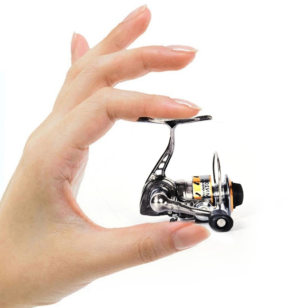 POWER Full Metal Mini  Small Spinning Reels Carp Raft Fishing Wheel Fish Gear