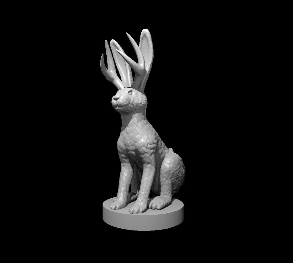 Jackalope Cryptid Monster Manual 28mm Scale DND D&D Tabletop Mini