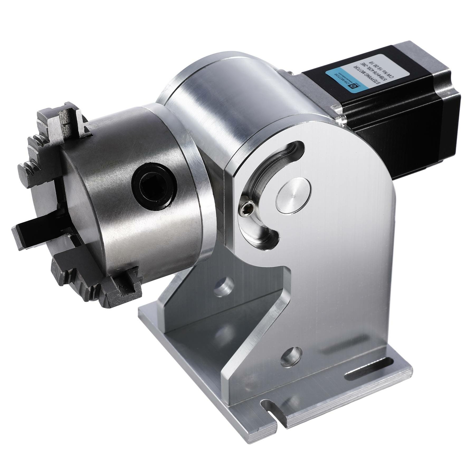 OMTech 80MM 3 Jaw Rotary Axis for 20W 30W 50W 60W Fiber Laser Marker Engraver