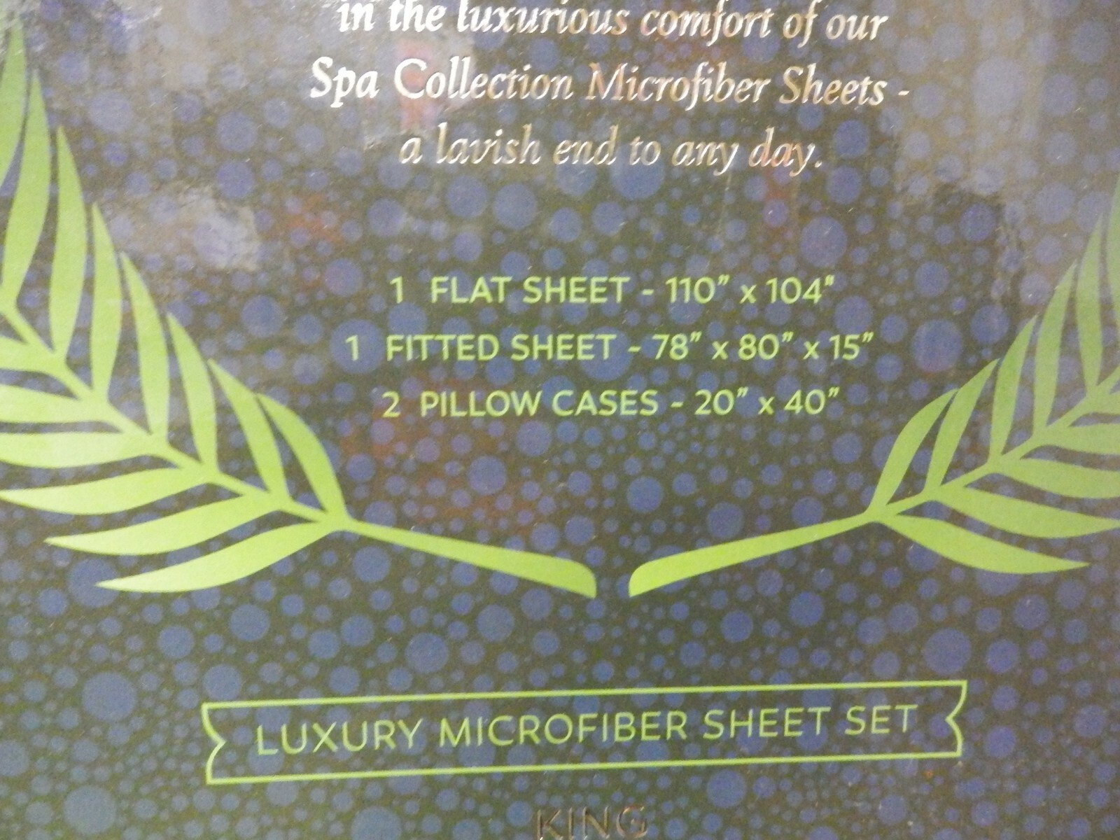 Royal Palms Spa Collection King sheets - Luxury Microfiber set