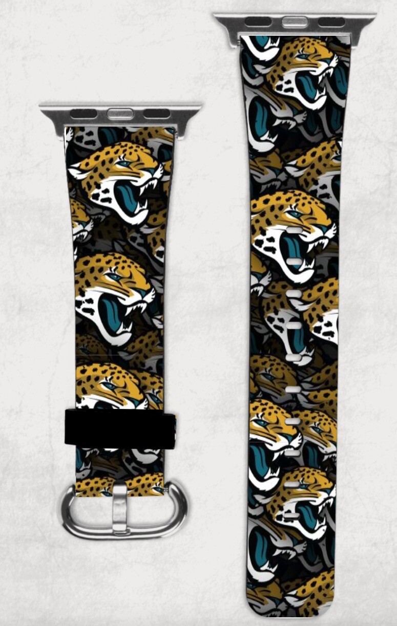 Jacksonville Jaguars Apple Watch Band NEW 38/40/41 & 42/44/45 NFL Football