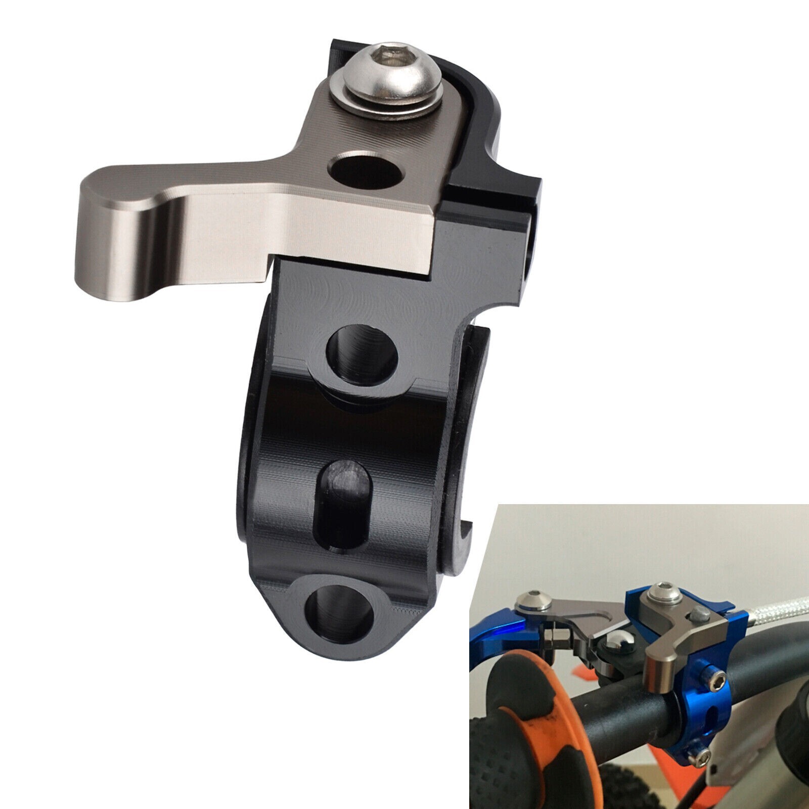 CNC Billet Hot Start Lever Black