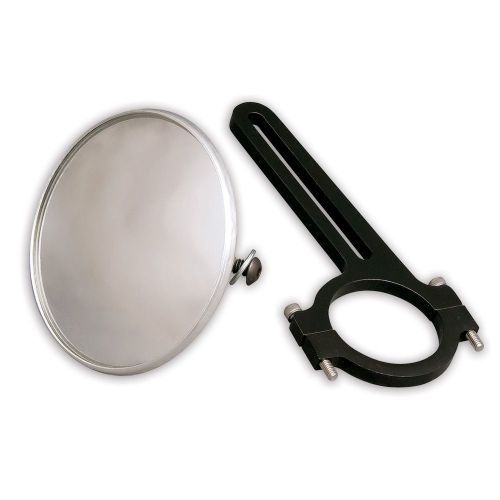 Longacre 52-22549 3.75" Convex Spot Mirrors; 3-1/4" Adjust; For 1-1/2" Roll Bar