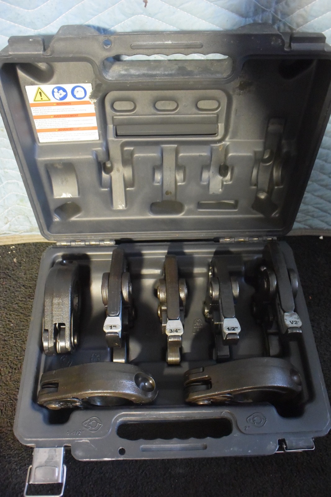 Ridgid Model 48553 Megapress Propress Copper Pipe Press Jaws & Carrying Case #2