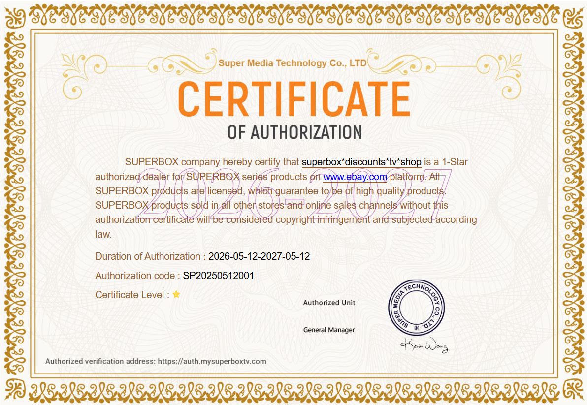 SuperBox S6 Pro BOX - Authorized Distributor - Free Shipping Android 12