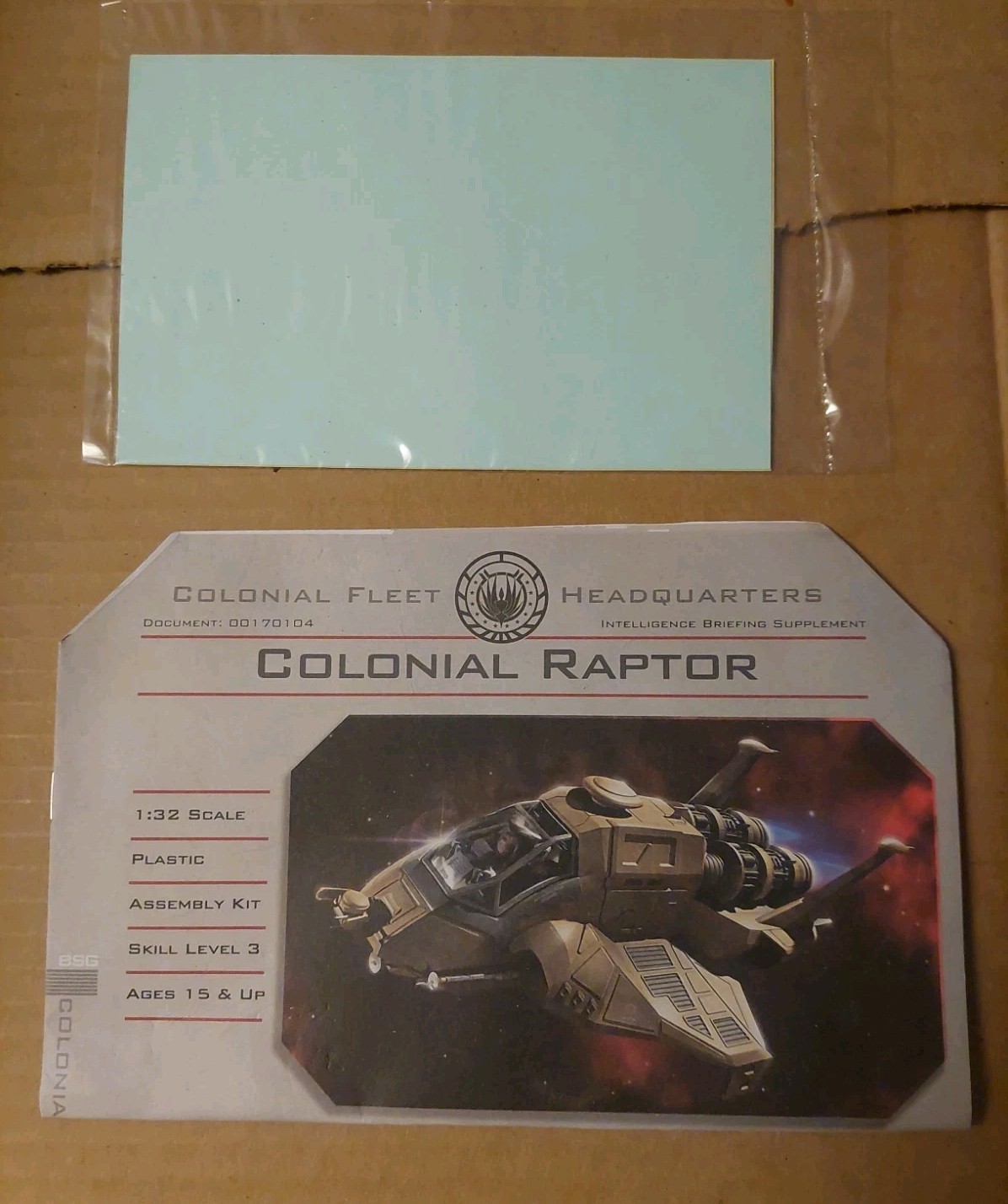 Moebius Battlestar Galactica Colonial Raptor and Armament Set Model Kit
