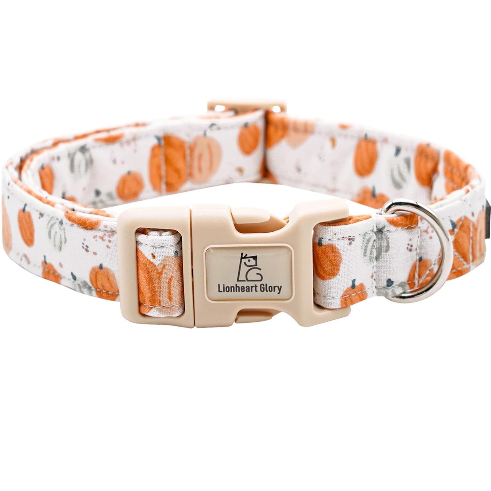 Dog Collar Halloween Pumpkin Fall Adjustable Heavy Duty Large Pet Neck Strap