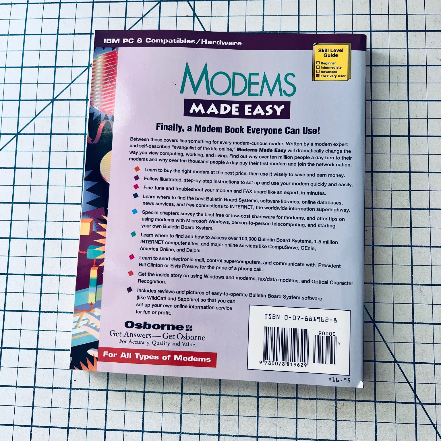 Modems Made Easy User Guide 1993 Osborne McGraw-Hill IBM PC Vintage Computing