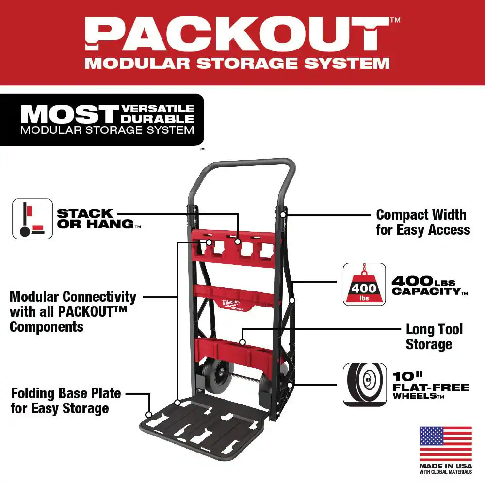 PACKOUT 20 In. 2-Wheel Utility Tool Cart