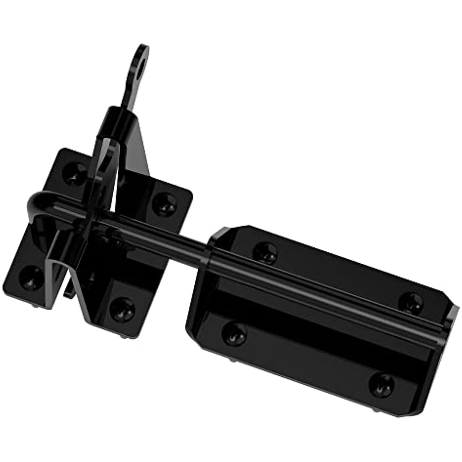 National Hardware N166-015 Heavy Duty Gate Latch, 7.57", Black
