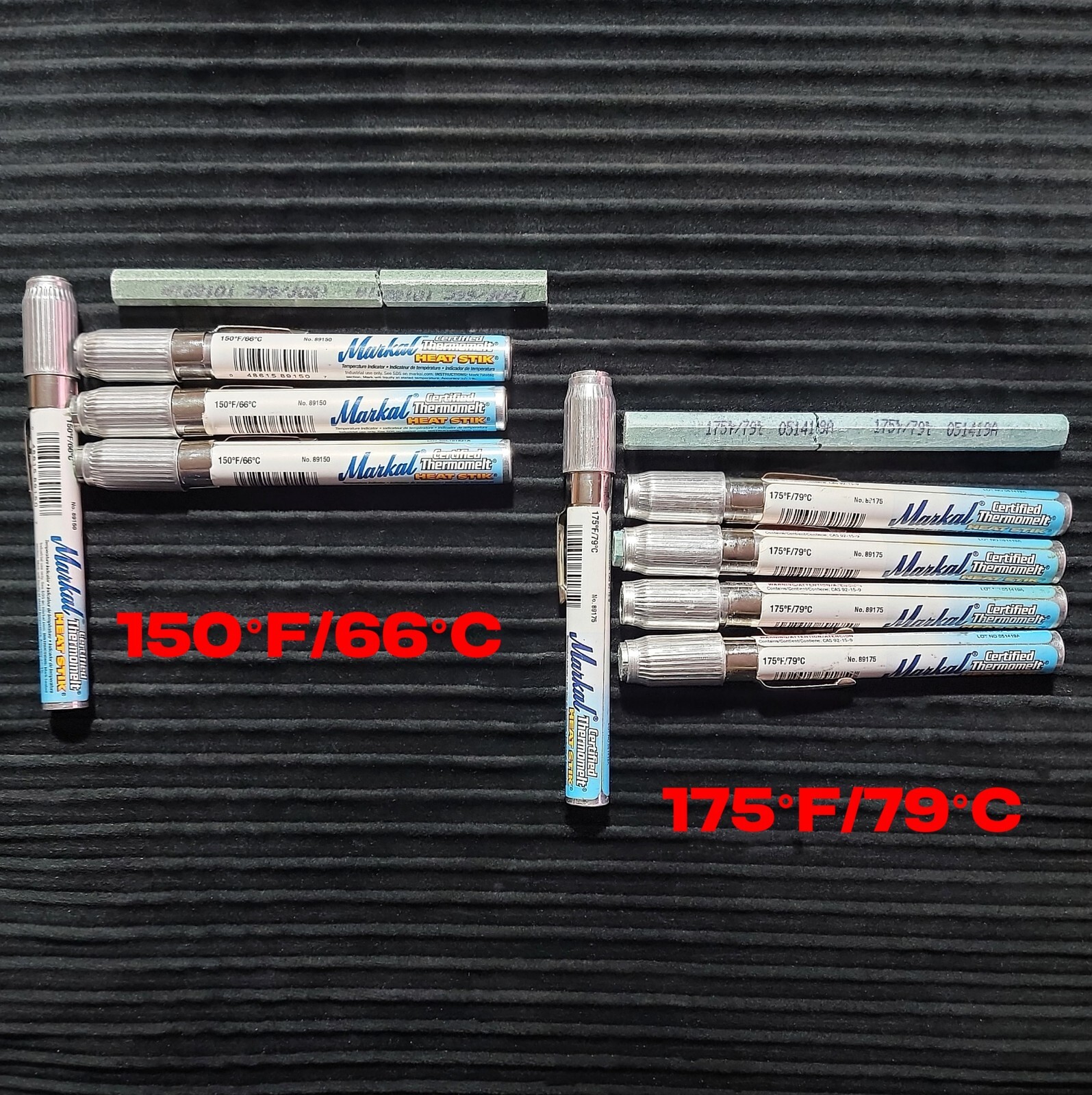 Lot of 9 Markal Thermomelt Heat Stik (150°F & 170°F) – SOME BROKEN