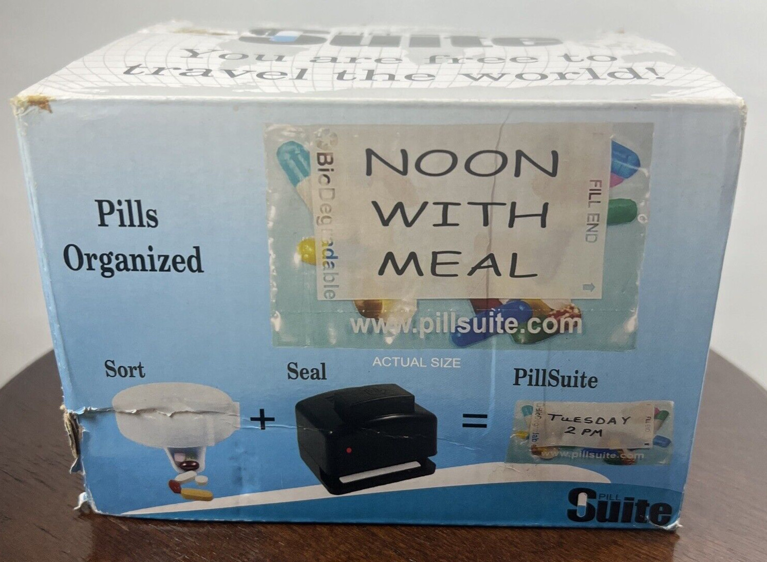 NIOB Pill Pack System Suite Medicine Vitamin Sort & Seal + 400 Bags for Travel