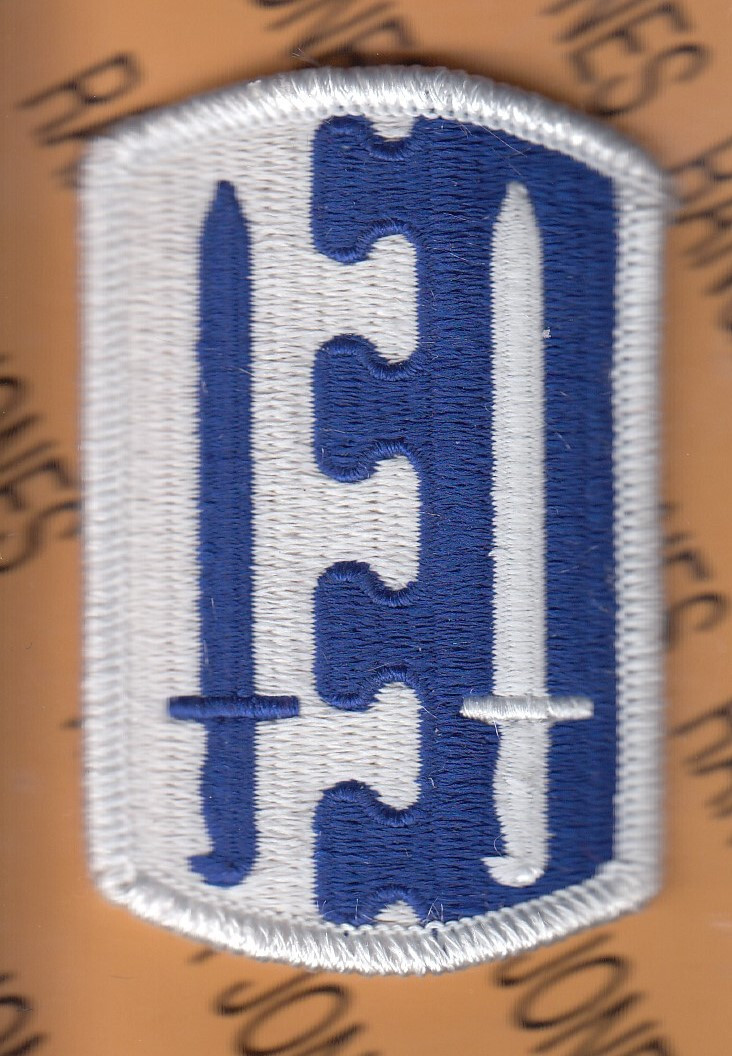 US Army 2nd Infantry Brigade ~3" dress uniform patch m/e