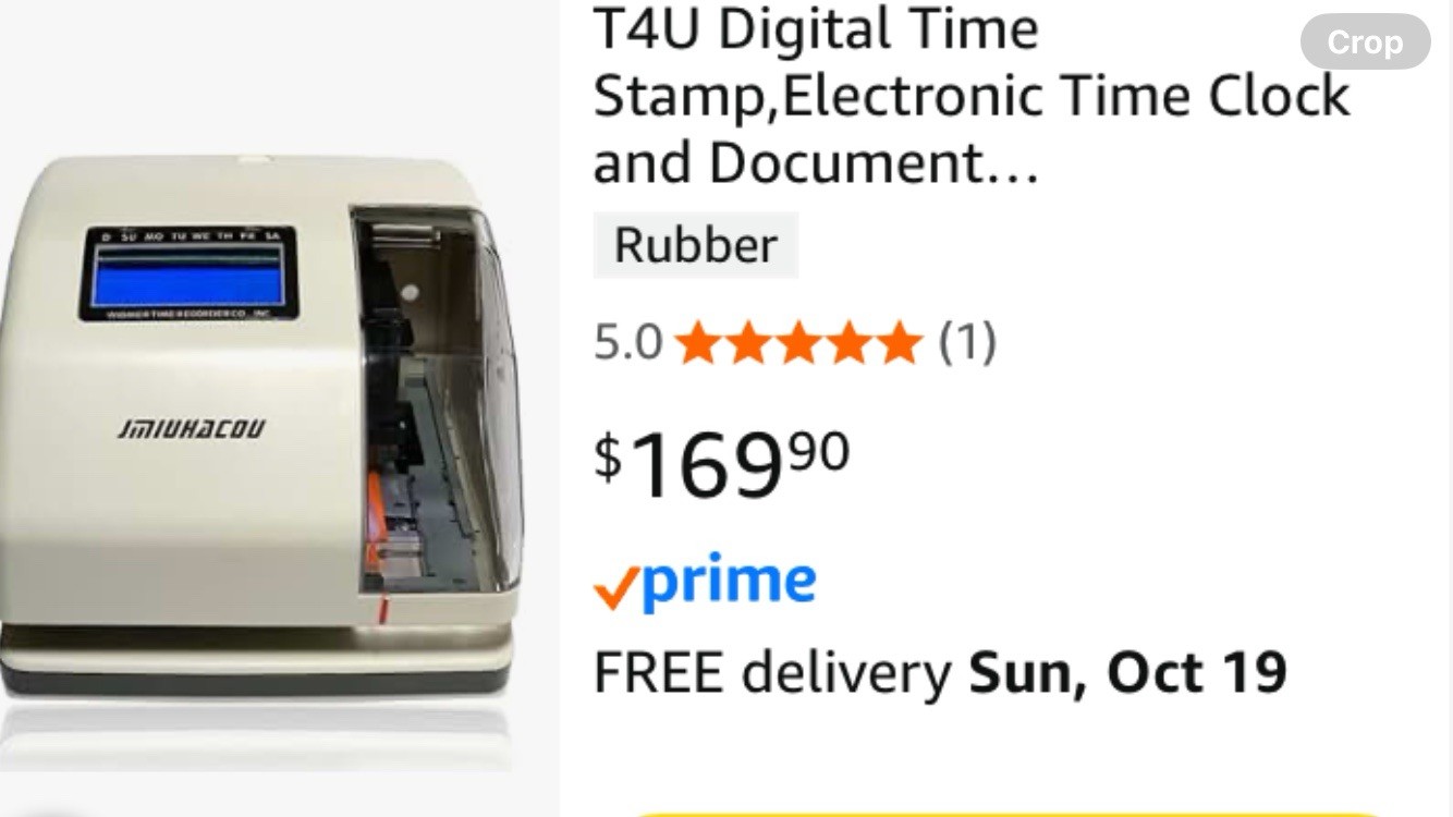 JMIUHACOU Digital Time Stamp Clock NEW!