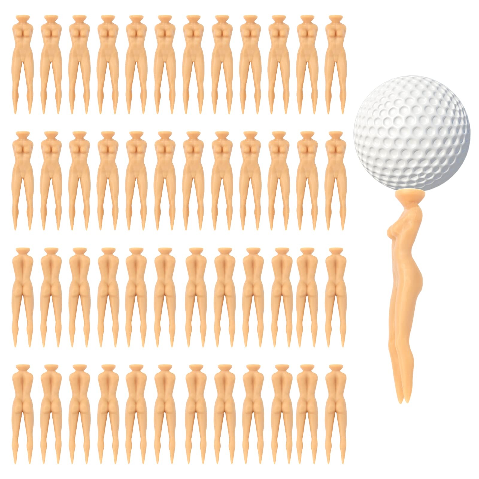 50PCS 3 Inch Plastic Golf Tees Lady Tees Woman Golf Tees Golf Tees for Golf T