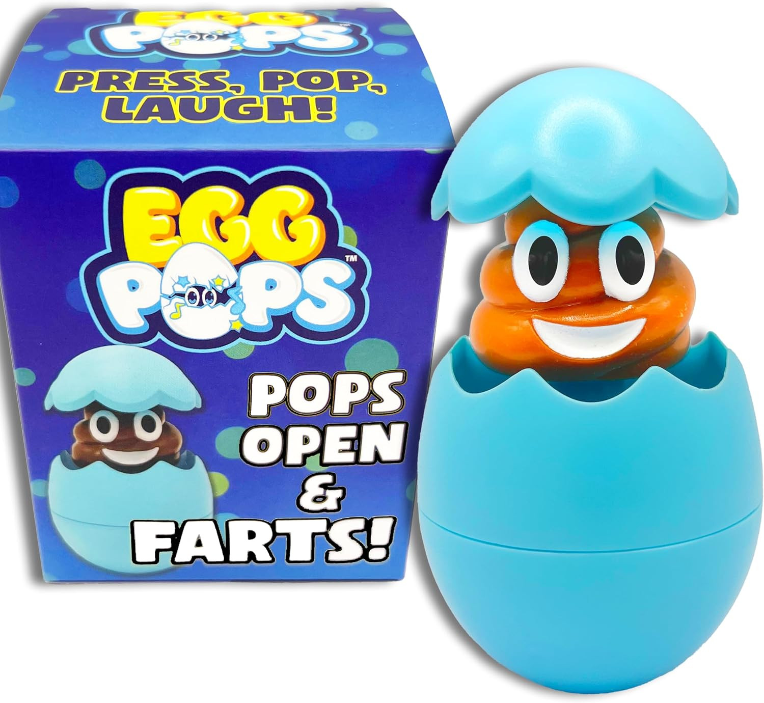 Egg Pops Farting Toy – Pops up & Farts, Easter Basket Stuffers for Teens & Kids,