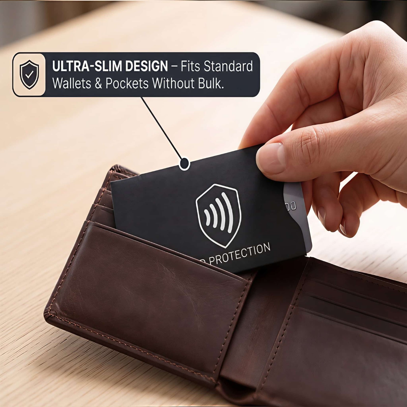 RFID Blocking Sleeves (6 pack) - Slim NCF Protector for Credit Card, Debit, ID