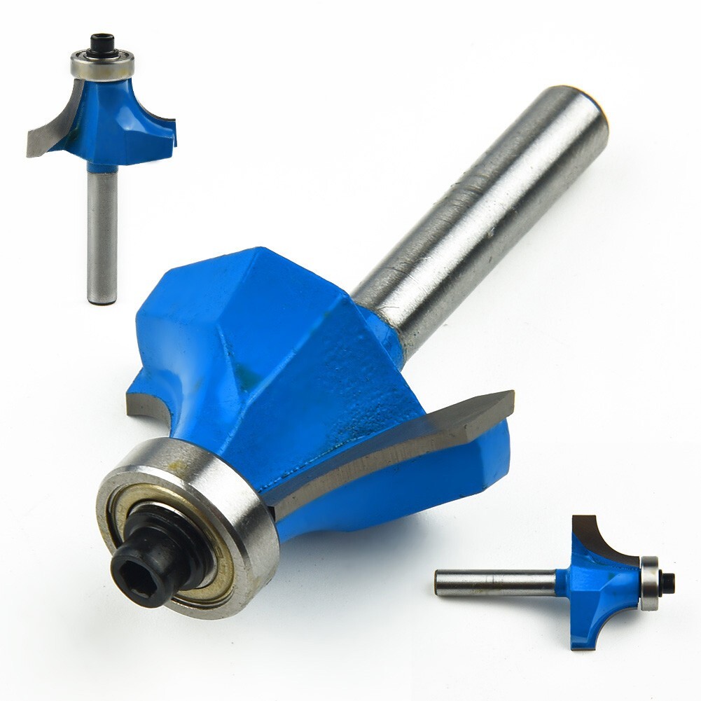 1/4" Shank 3/4" Radius Round Over Router Bit Woodworking Milling Cutter Tool