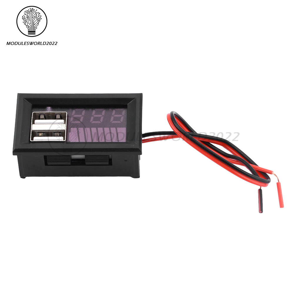 Digital Lead-acid /Li-ion Battery Capacity Voltage Meter Battery Level Indicator