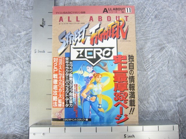 STREET FIGHTER ZERO All About 11 Guide Book CAPCOM 1995 Japan DP