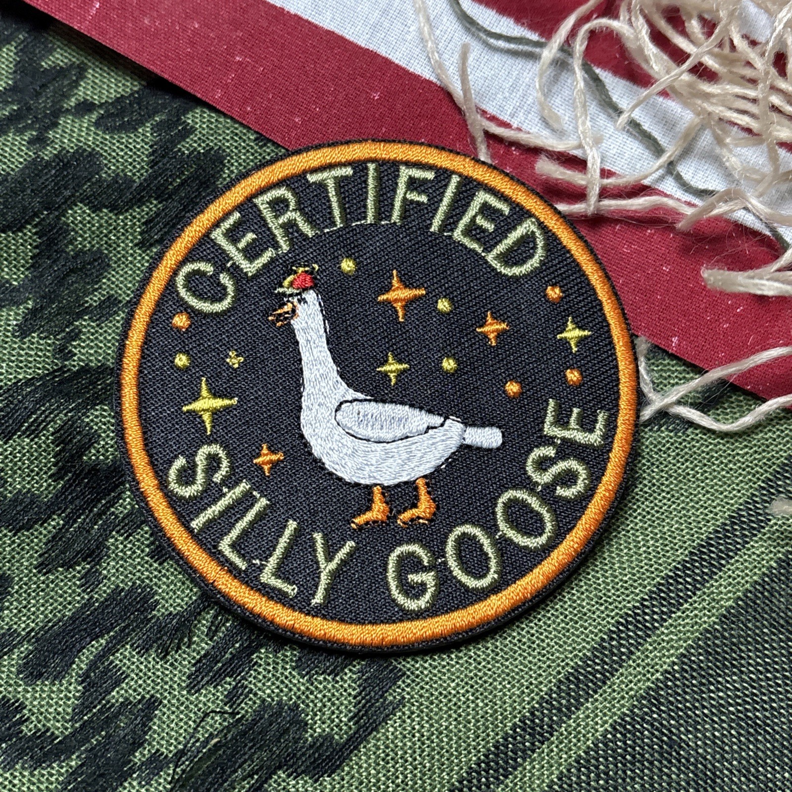 Certified Silly Goose Patch ~3x3” Hook & loop Tactical Gear Patch