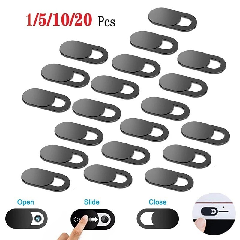 1/5/10/20x Webcam Cover Slider Adhesive Privacy Sticker for Laptop Tablet Phone