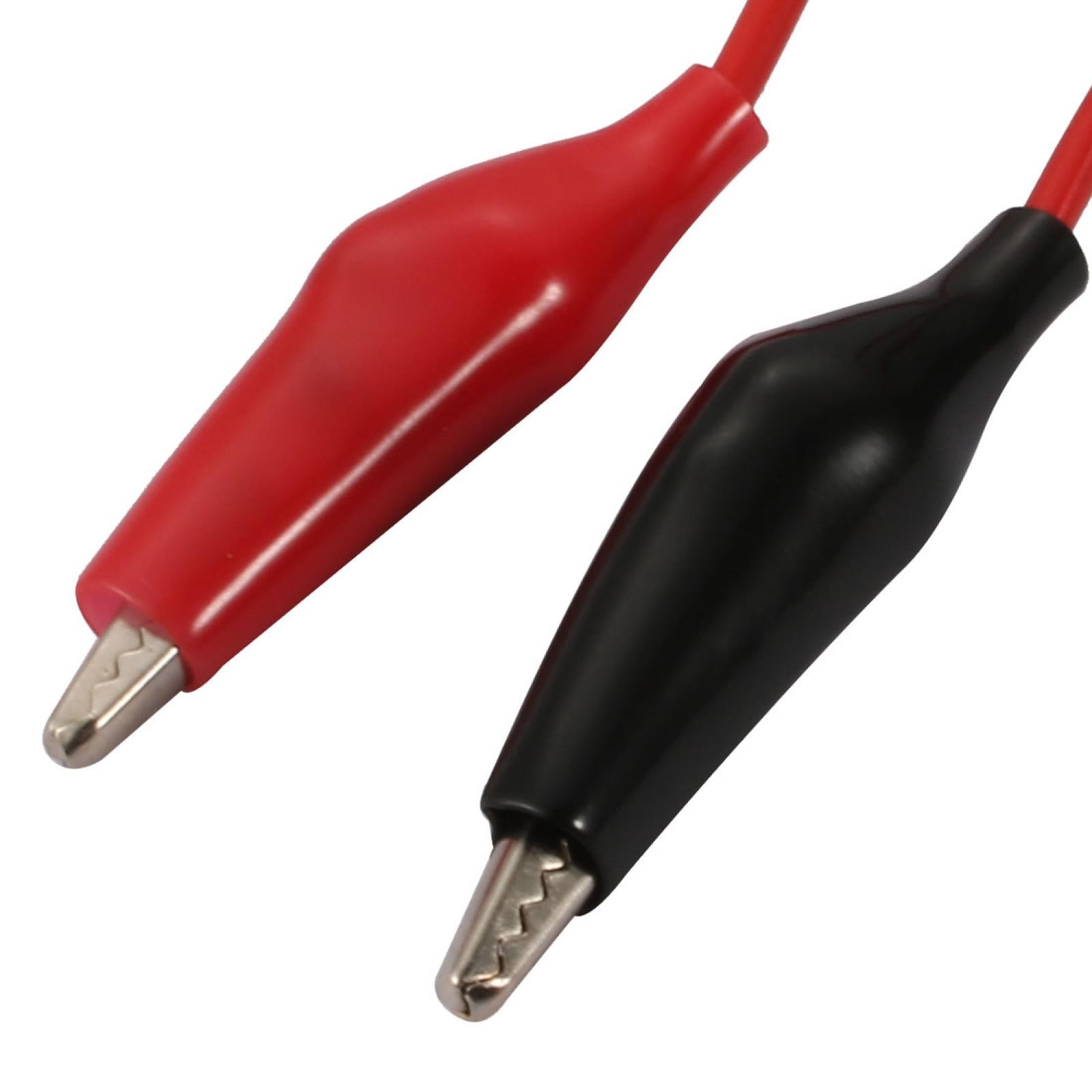 4 Pairs Double Alligator Connector Cable Jumper Wire Test Leads 1m Length