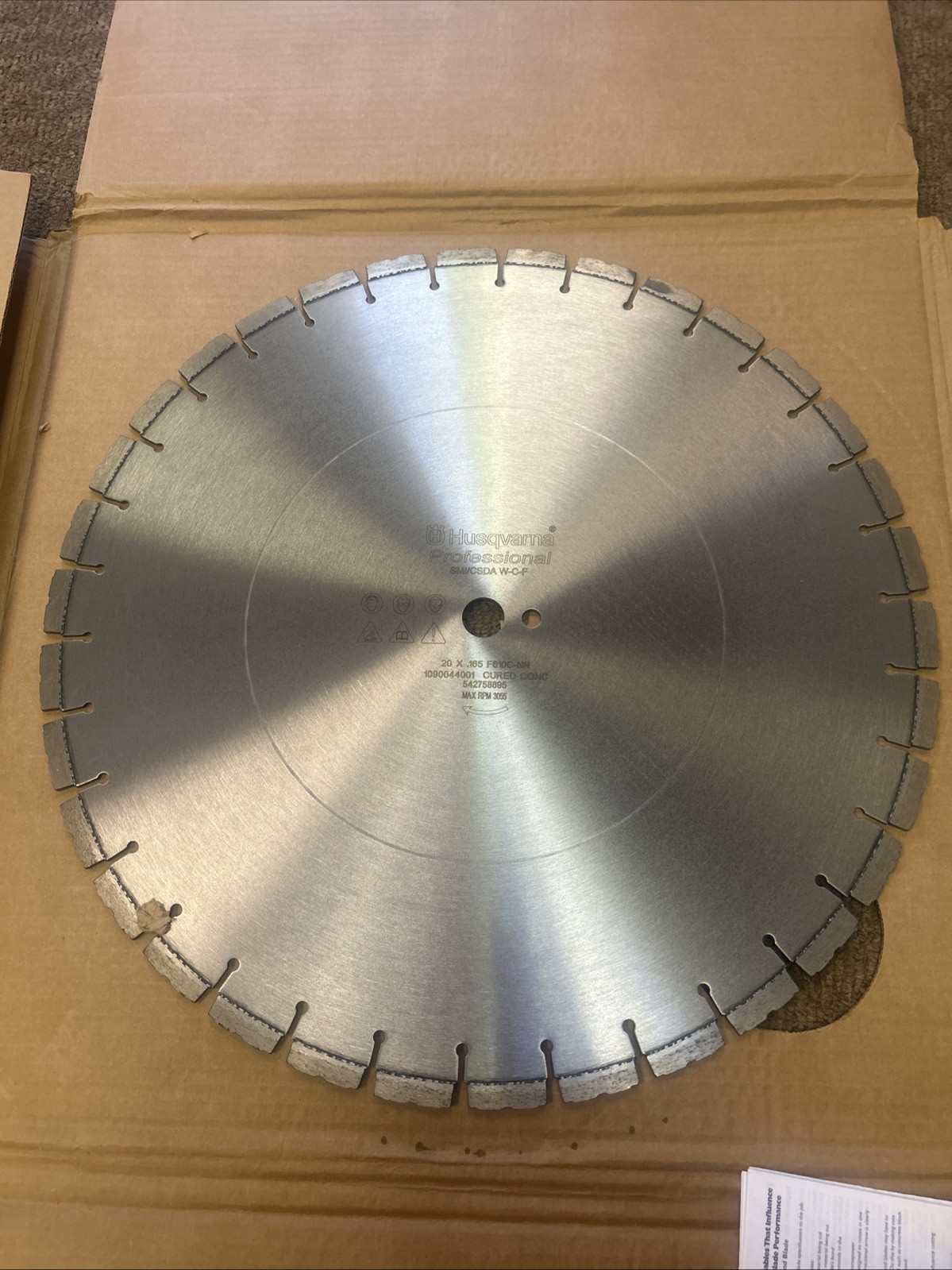 20 inch Husqvarna diamond blade